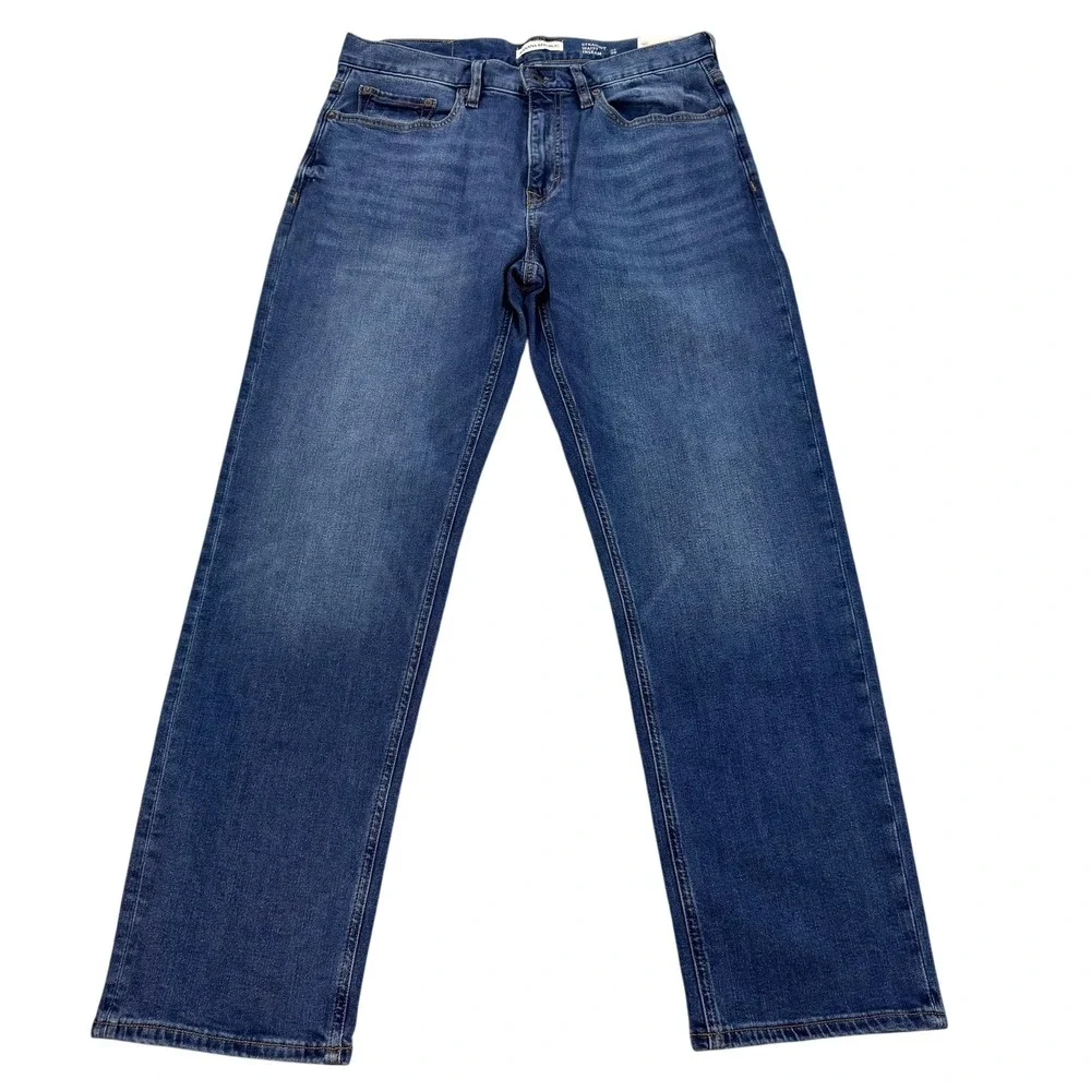 Banana Republic Jeans Mens 32x30 Blue Straight Fit Traveler Denim Casual NEW